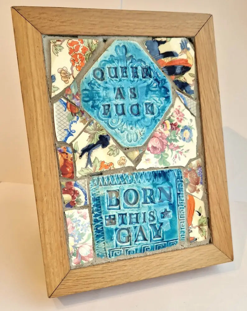 Queer as Fuck, Born this Gay 2023 by Philip Hardaker Ceramics from Barewall Art Gallery