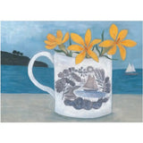 Ravilious Art Greeting Cards by Debbie George Ravilious Boat Cup and Crocus greetings card Gift from Barewall Art Gallery