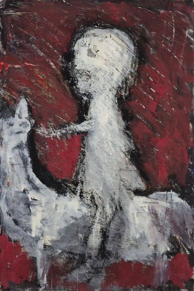 RAW014 White Rider 1987 by Arthur Berry Original Art from Barewall Art Gallery