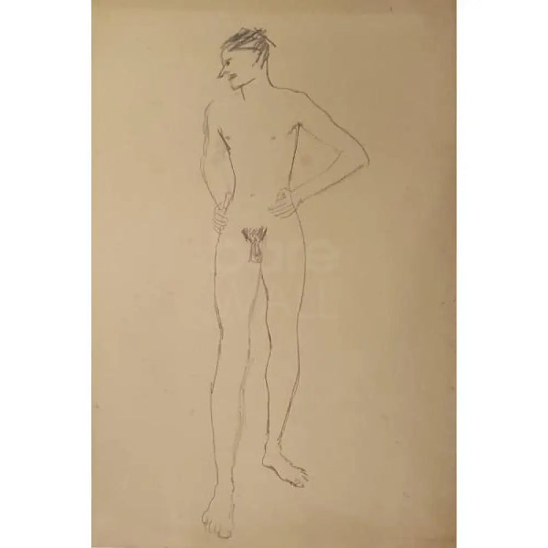 RC3 Male and Female Nude drawings by Raymond Coxon Original Art from Barewall Art Gallery