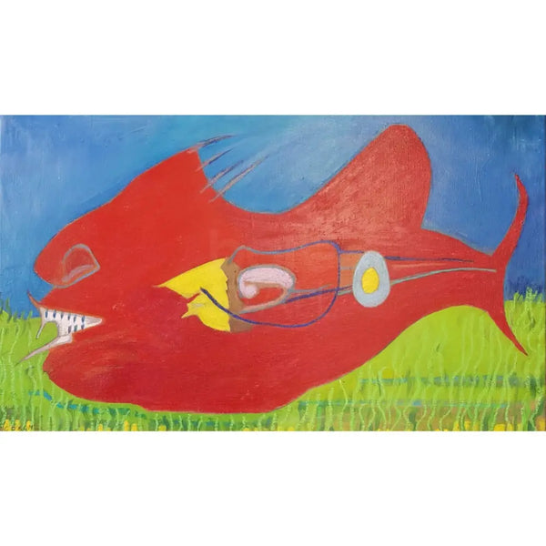 RC4OIL Red Fish by Raymond Coxon Original Art from Barewall Art Gallery