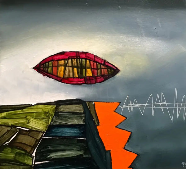 RGL2 Saw Garden 2 Oil by Russell Gregory Original Art from Barewall Art Gallery