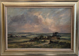 Moorland View Near Beacon Village oil on board by Ivan Taylor