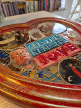 Small Red with Gold Heart All You Need is Love 2026 by Philip Hardaker