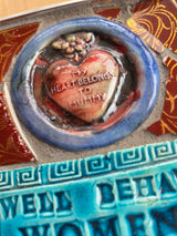 My Heart Belongs to Mummy Well Behaved Women Rarely Make History Or Are Remembered 2026 by Philip Hardaker Ceramics from Barewall Art Gallery