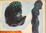 ENLA001 Small Acrylic Flow Series 1990s by Enos Lovatt 39 Original Art from Barewall Art Gallery