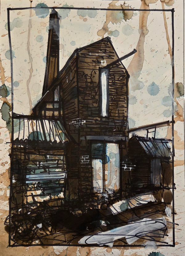 IPSTS029. Workyard (Factory) 2025 by Ian Pearsall