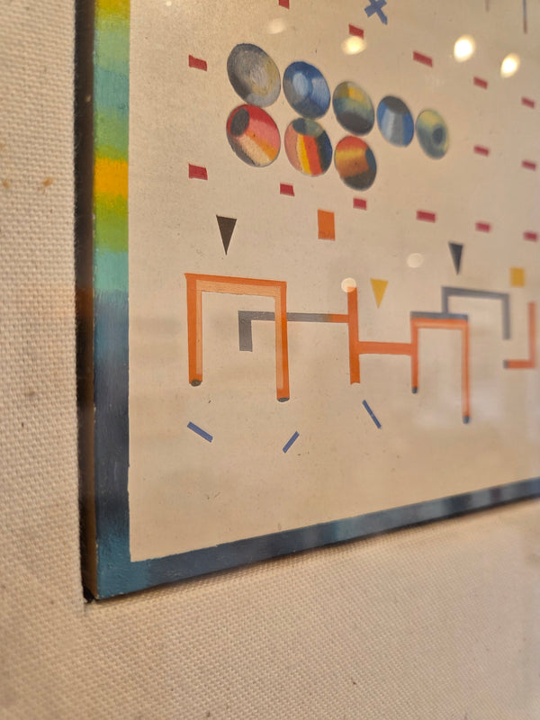 48 Elements 1970 Oil on Board by Jack Smith