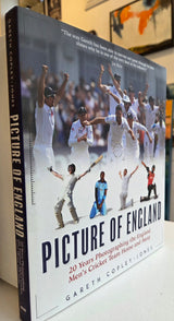 Signed Picture of England: Twenty Years Photographing the England Men's Cricket Team Home and Away Hardback by Gareth Copley-Jones Book from Barewall Art Gallery