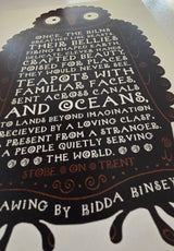 KK4 Poetry Owl Print 2025 by Kidda Kinsey