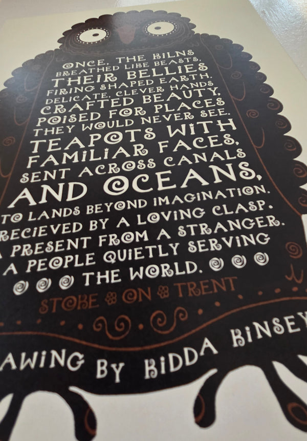 KK4 Poetry Owl Print 2025 by Kidda Kinsey