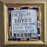 Discover the Secret of Love and you will solve the mystery of Death 2026 by Philip Hardaker Ceramics from Barewall Art Gallery