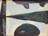 ENLA001 Small Acrylic Flow Series 1990s by Enos Lovatt 40 Original Art from Barewall Art Gallery