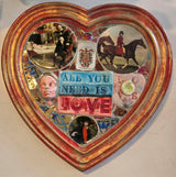 Small Red with Gold Heart All You Need is Love 2026 by Philip Hardaker