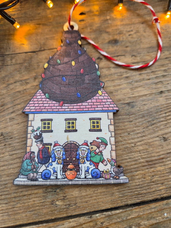 KK16 Light Up Bottle Oven Christmas Tree Decoration 2025 by Kidda Kinsey Gift from Barewall Art Gallery