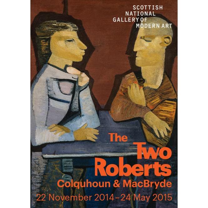 Robert Colquhuon & Robert MacBryde The Two Roberts 2014 art exhibition poster Posters from Barewall Art Gallery