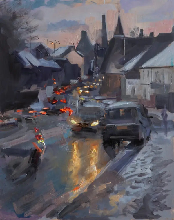 RP02502 3.30pm Winter, Stoke-on-Trent, 20252025 by Rob Pointon Original Art from Barewall Art Gallery