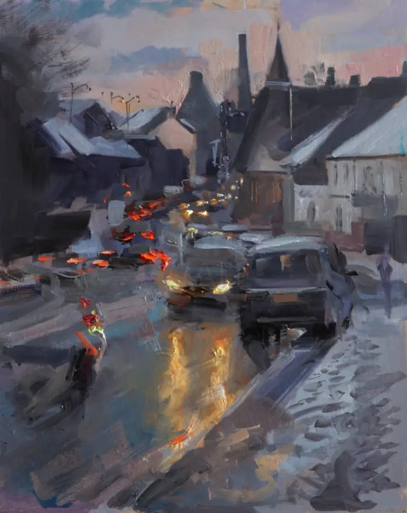 RP02502 3.30pm Winter, Stoke-on-Trent, 20252025 by Rob Pointon Original Art from Barewall Art Gallery