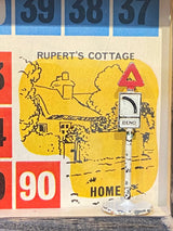 Rupert the Bear handmade box art 'Bend in the Road' sign. By Lost and Found Projects. by Barewall