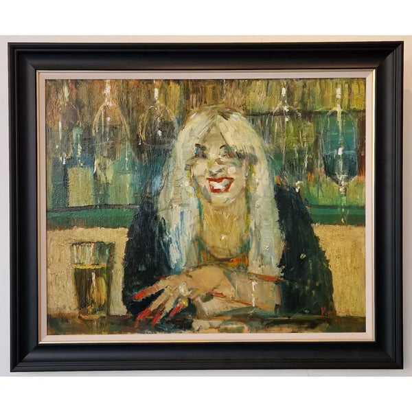 Shelia the Barmaid 2022 by Lucy Manfredi Original Art from Barewall Art Gallery