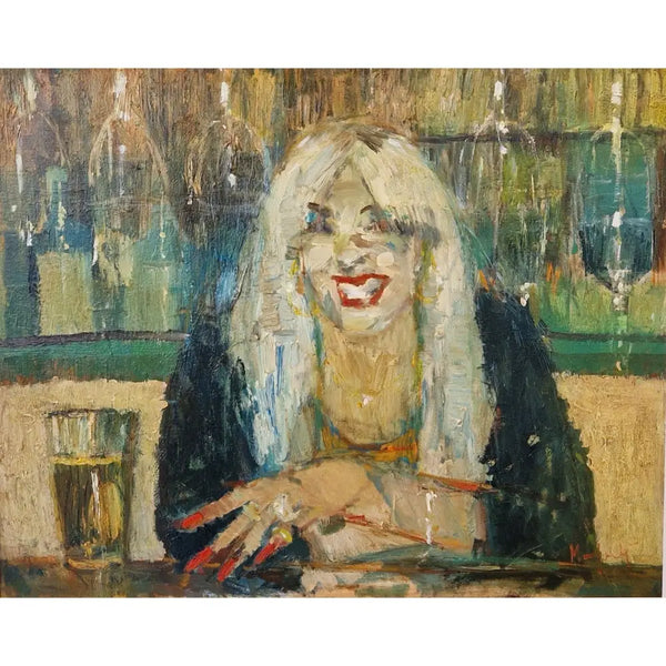 Shelia the Barmaid 2022 by Lucy Manfredi Original Art from Barewall Art Gallery