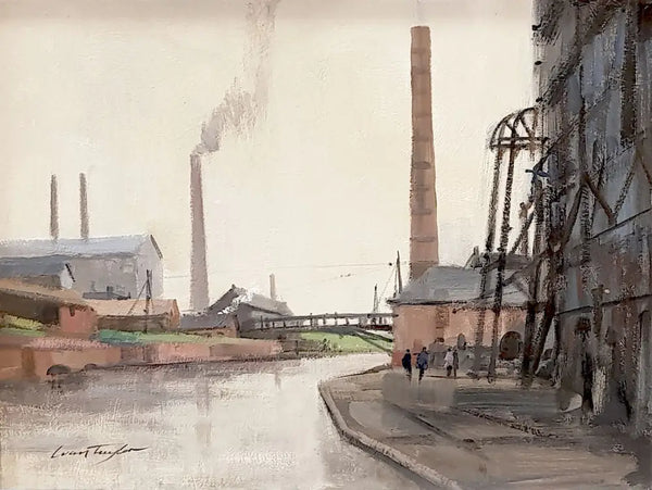 Shelton Bar Steelworks 1950s, 2010 by Ivan Taylor Original Art from Barewall Art Gallery