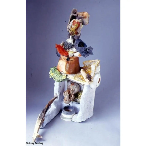 Sinking Feeling ceramic sculpture 2000 by Neil Brownsword Ceramics from Barewall Art Gallery