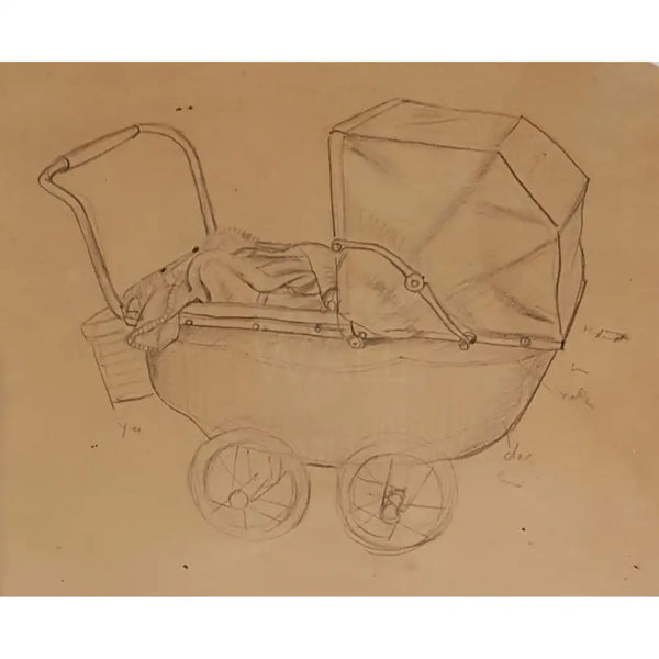 SL3 Pram study drawing by Stanley Lewis Original Art from Barewall Art Gallery