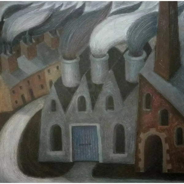 SL38 Chimneys Blazing by Stephen Liddle Original Art from Barewall Art ...