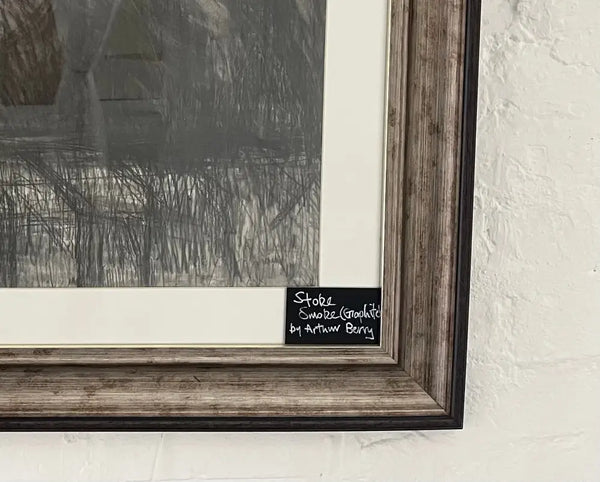 SOP002 Smoke Stoke (Graphite) 1965 Original Mixed Media by Arthur Berry Original Art from Barewall Art Gallery