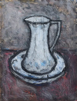 SOP003 Jug and Wash Bowl 1990 (Still Life) Original Mixed Media by Arthur Berry Original Art from Barewall Art Gallery