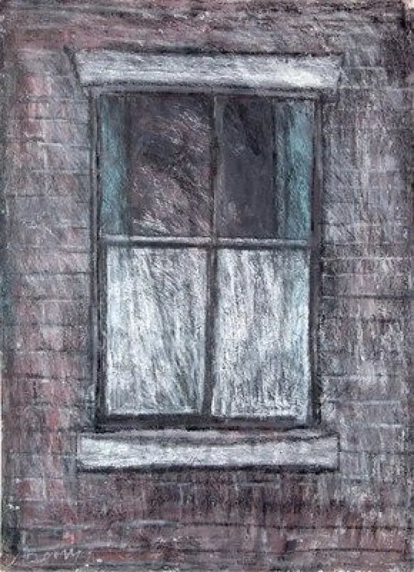 SOP004 The Window (1970) Original Mixed Media Painting by Arthur Berry Original Art from Barewall Art Gallery