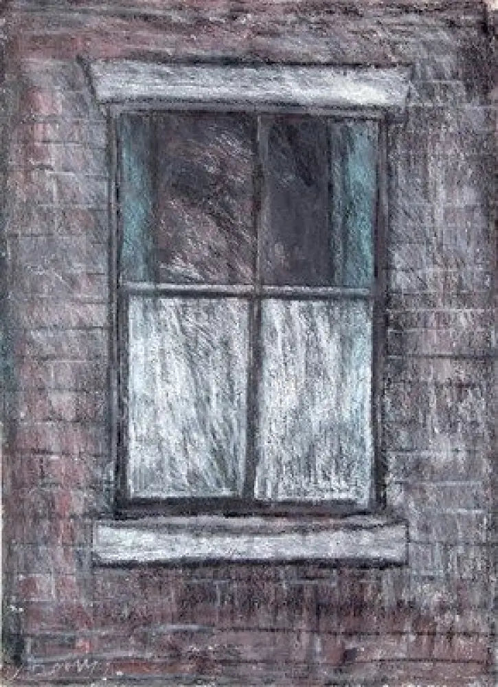 SOP004 The Window (1970) Original Mixed Media Painting by Arthur Berry Original Art from Barewall Art Gallery