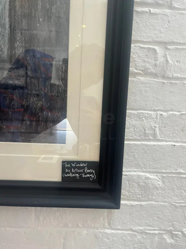 SOP004 The Window (1970) Original Mixed Media Painting by Arthur Berry Original Art from Barewall Art Gallery