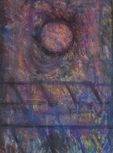 SOP006 Sunset (Rooftops) Original Mixed Media Painting by Arthur Berry Original Art from Barewall Art Gallery