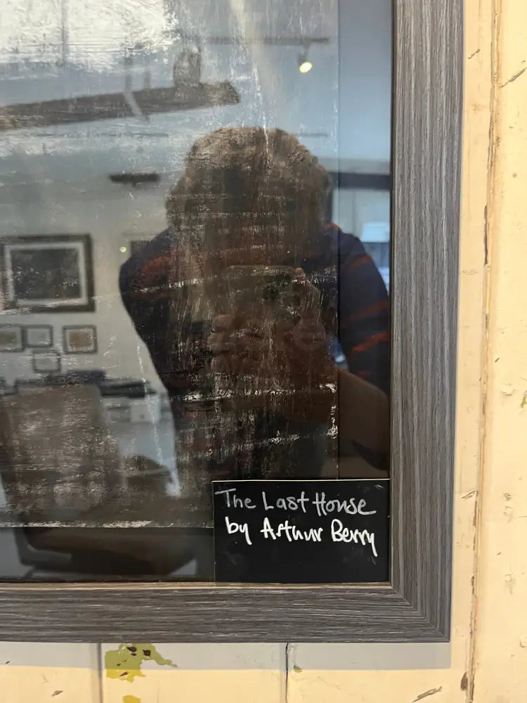 SOP011 The Last House c1980s Mixed Media Painting by Arthur Berry Original Art from Barewall Art Gallery