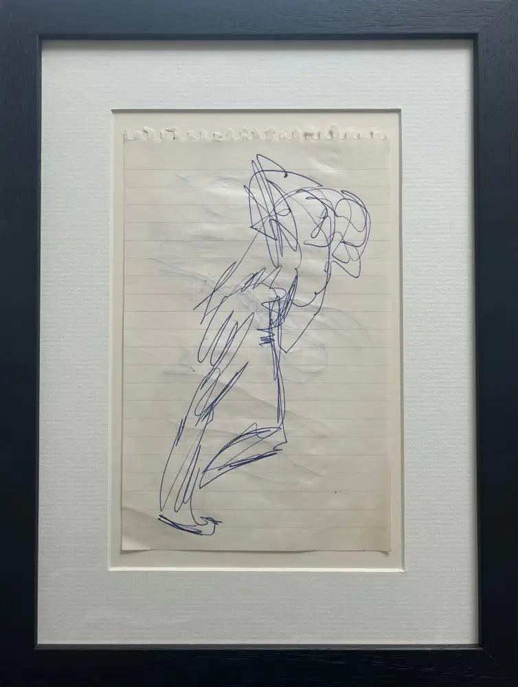 SOPD014 Figure Study No. 26 Original Drawing c1980s by Arthur Berry Original Art from Barewall Art Gallery