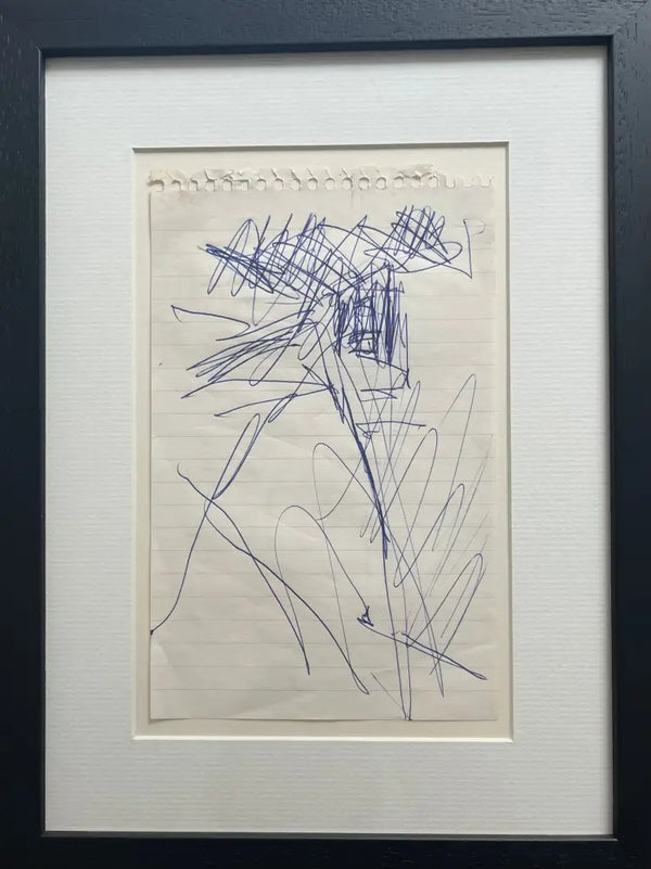 SOPD017 Building in Hill No. 57 Original Drawing c1980sby Arthur Berry Original Art from Barewall Art Gallery