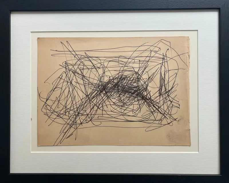 SOPD019 Hill Landscape No. 56 Original Drawing c1980s by Arthur Berry Original Art from Barewall Art Gallery