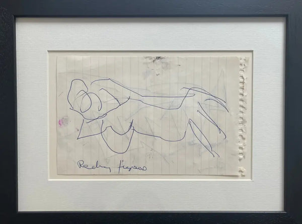 SOPD024 Reclining Figure No. 12 Original Drawing c1980s by Arthur Berry Original Art from Barewall Art Gallery