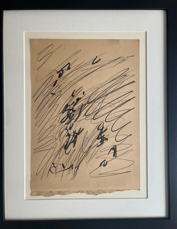 SOPD025 Walking Space Study No. 38 Original Drawing c1980s by Arthur Berry Original Art from Barewall Art Gallery