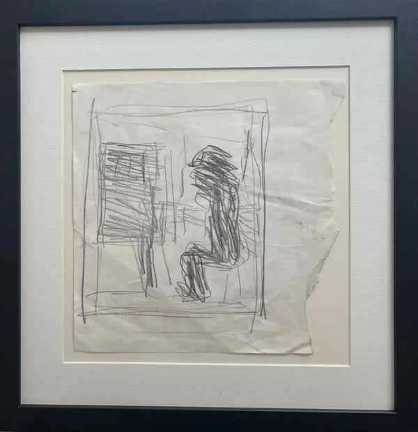 SOPD032 Piano Player No. 44 Original Figure Sketch Drawing c1980s by Arthur Berry Original Art from Barewall Art Gallery