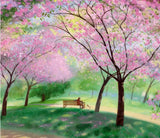 Spring Card Collection Greeting Cards 2025 selected by Barewall Blossom in the Park Greeting Cards by Nicholas Hely Hutchinson Cards from Barewall Art Gallery