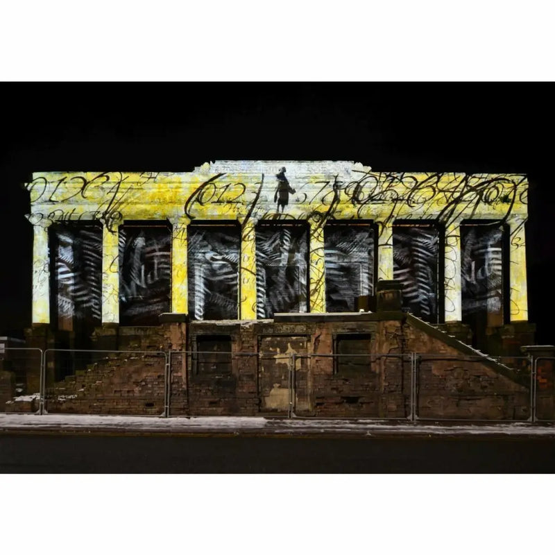 Stoke on Trent Light Night 2019 Print Collection by Richard Howle Light Night SOT: The Old Sunday School print from Barewall Art Gallery