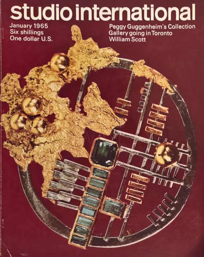 Studio - International Journal of Modern Art January 1965 Magazine Book from Barewall Art Gallery