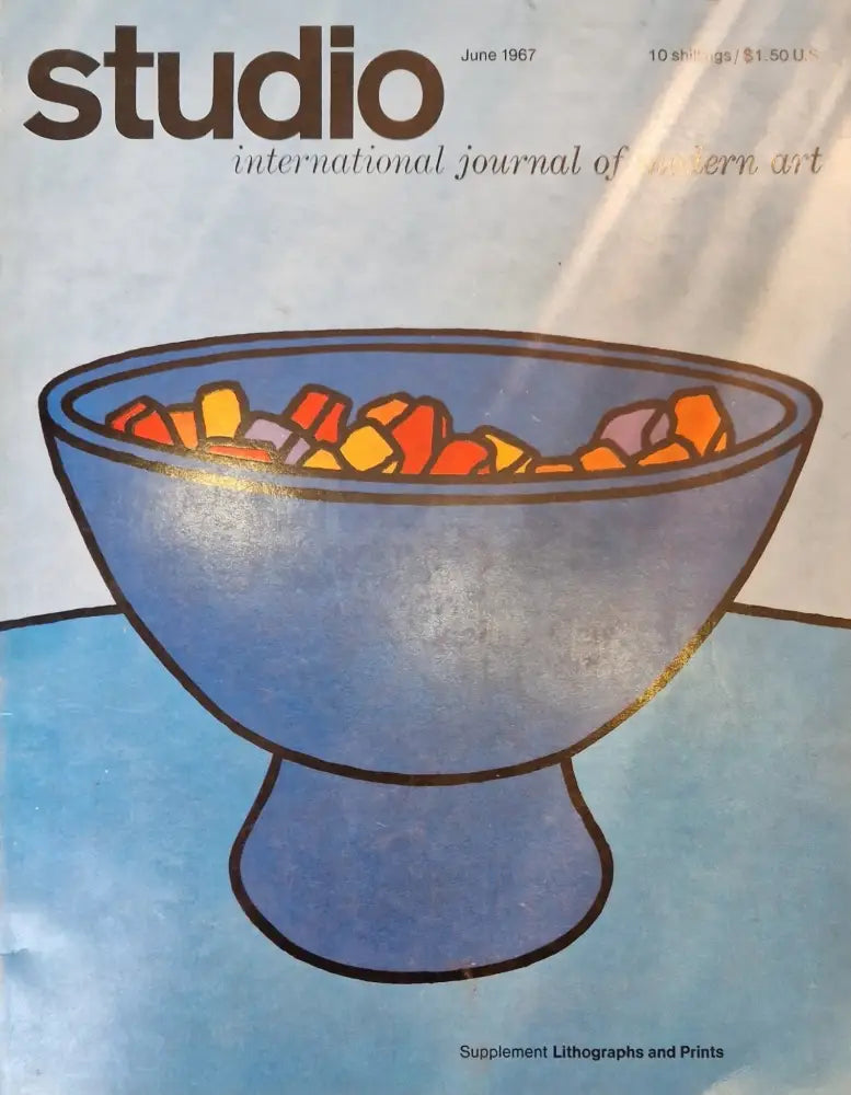 Studio - International Journal of Modern Art June 1967 Magazine - Supplement Lithographs and Prints Book from Barewall Art Gallery