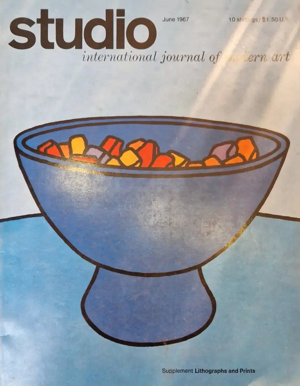 Studio - International Journal of Modern Art June 1967 Magazine - Supplement Lithographs and Prints Book from Barewall Art Gallery