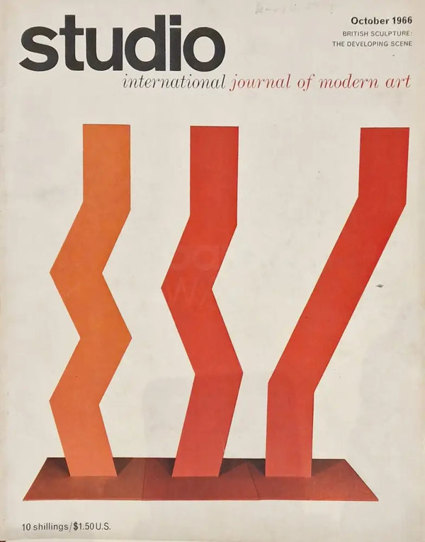 Studio - International Journal of Modern Art October 1966 Magazine - British Sculpture The Developing Scene Book from Barewall Art Gallery