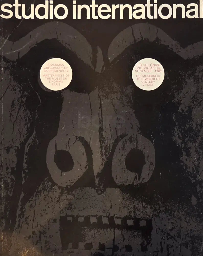 Studio - International Journal of Modern Art September 1965 Magazine Book from Barewall Art Gallery