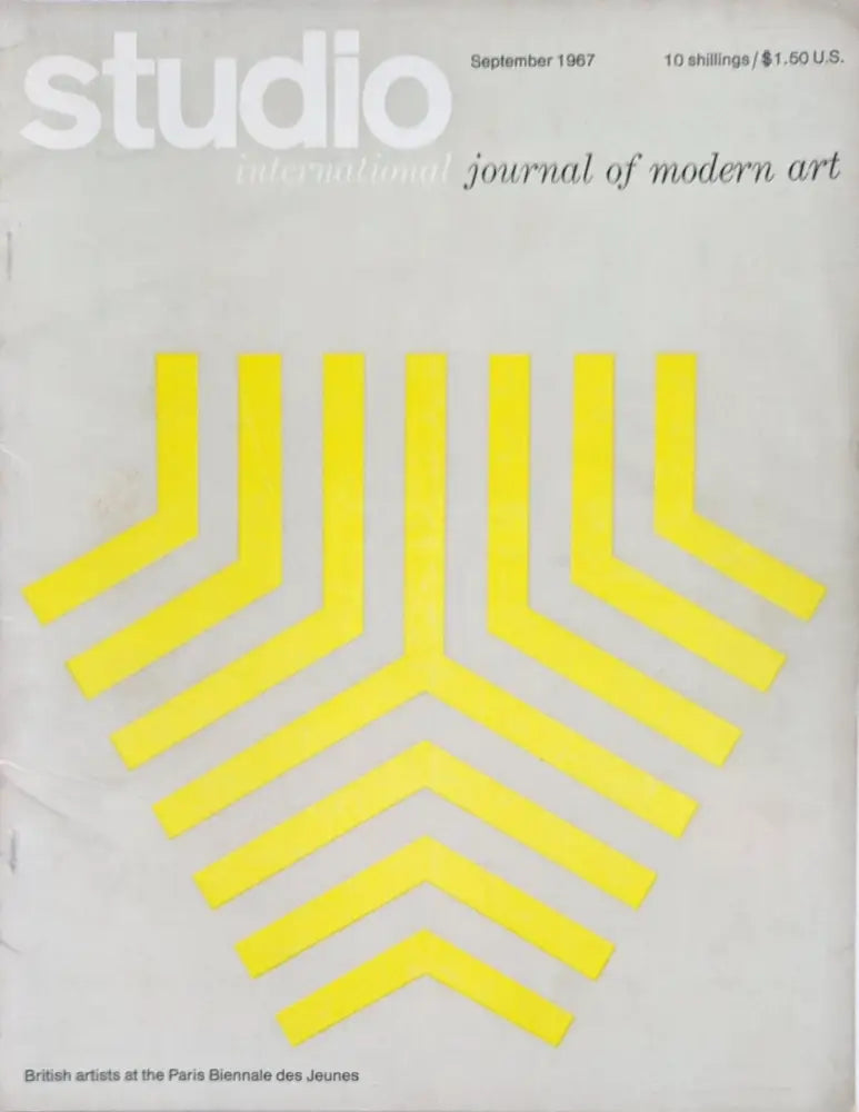 Studio - International Journal of Modern Art September 1967 Magazine Book from Barewall Art Gallery
